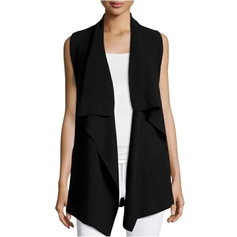 Vince Black Wool Cashmere Blend Sweater Vest S